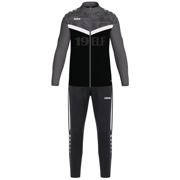 JAKO Trainingsanzug Iconic SCHWARZ/GRAU – Bild 3