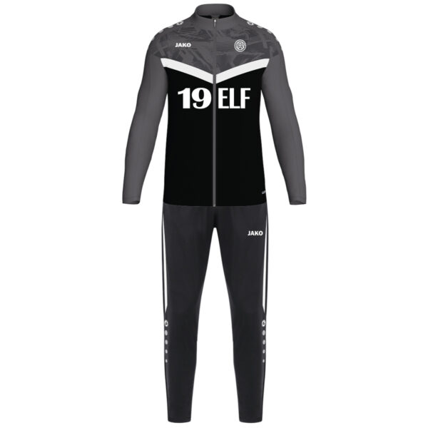 JAKO Trainingsanzug Iconic SCHWARZ/GRAU – Bild 2