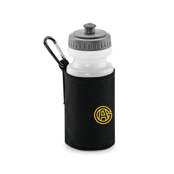 Trinkflasche mit Polyesterhalter
